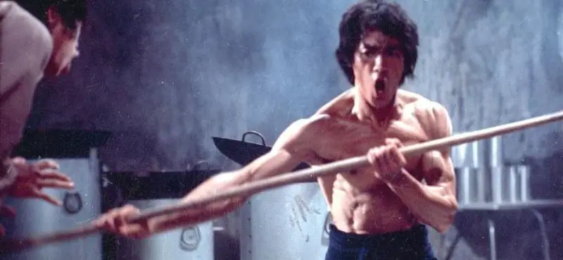 Bruce Lee with Bo Staff