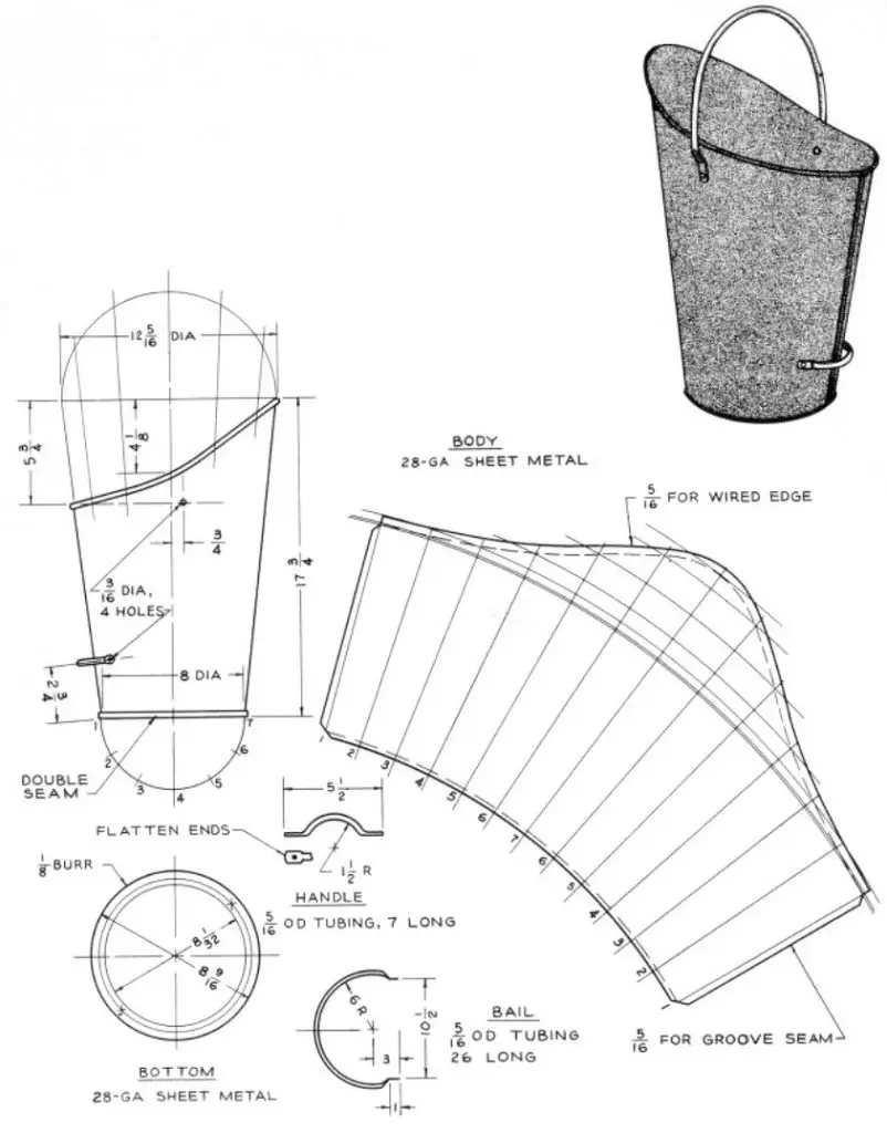 charcoal hod metal plans