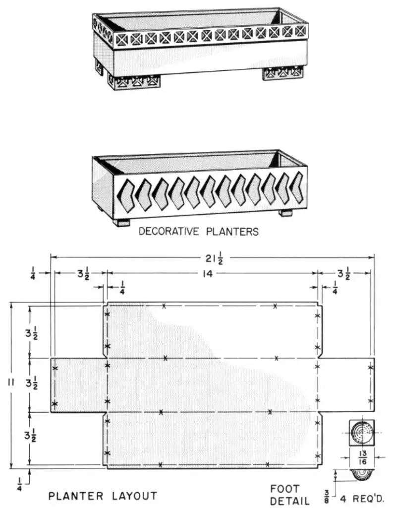 Planter box metal plans