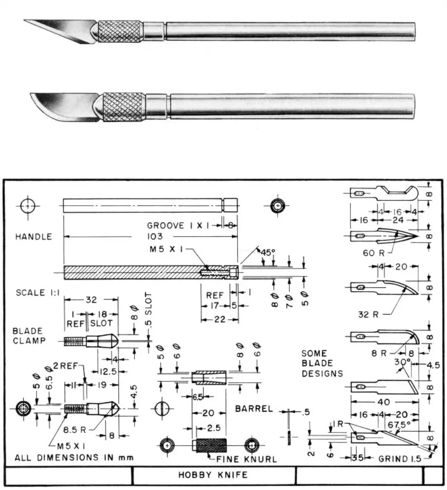 hobby knife metal shop project