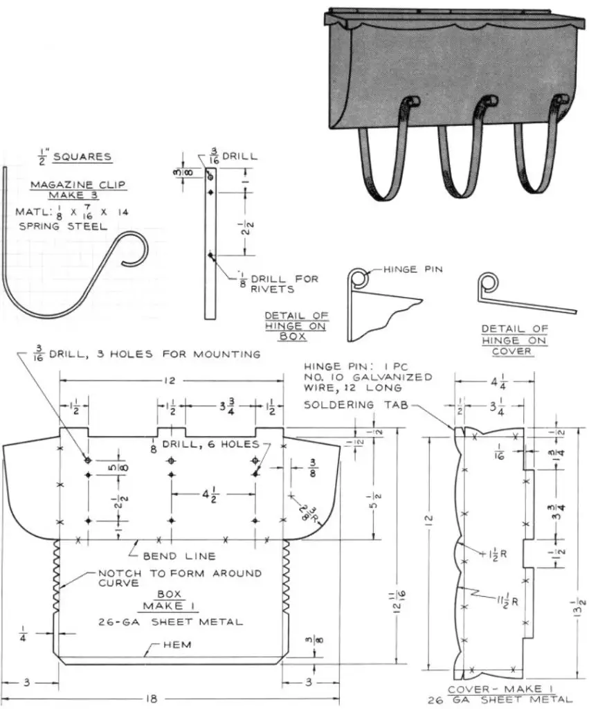 mailbox metal plans