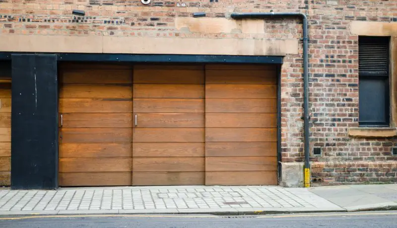 reclaimed wood garage door